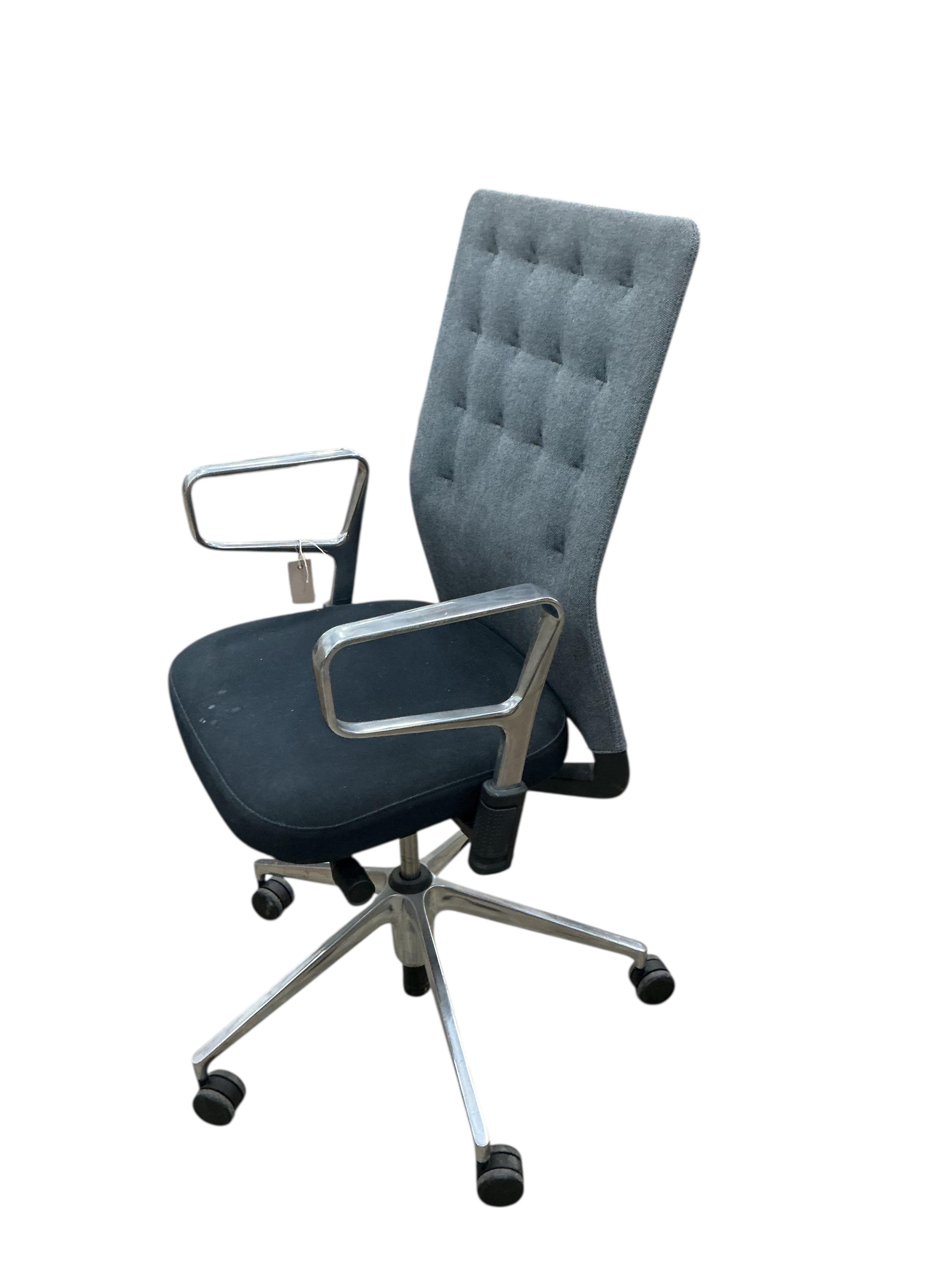 A Vitra desk chair, width 58cm, depth 44cm, height 110cm